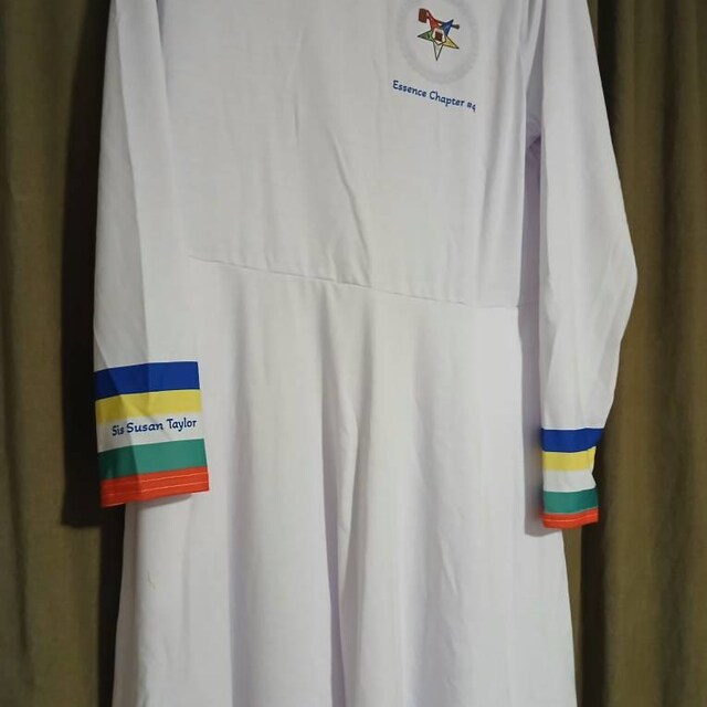 chinese dress ladies OES White Full Hem Dress – 2pZnAPod main image 1
