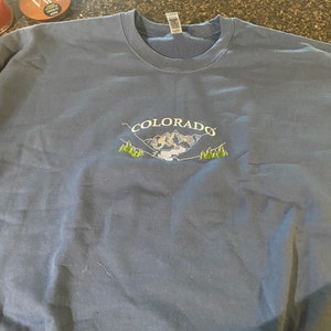 Colorado Embroidered Sweatshirt Colorado Sweatshirt Colorado - Etsy