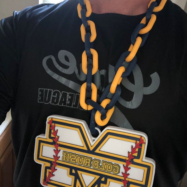 Custom 3D Printed Turnover Oversized Sports Chains - Etsy