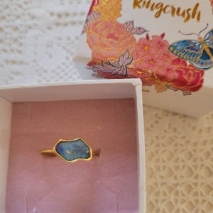Customer photo from karinm41, Raw Australian Opal Ring