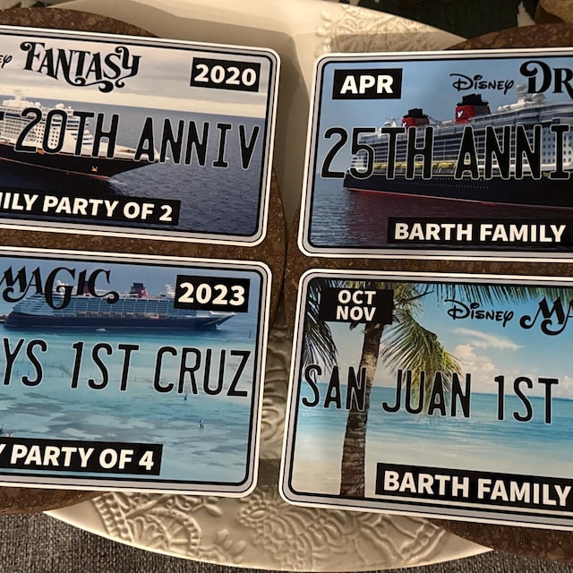 License Plate Personalized Disney Cruise Door Magnet - Etsy