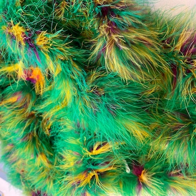 Mardi Gras Mix Marabou Feather Boas 20 Grams 2 Yards for DIY Art Crafts ...