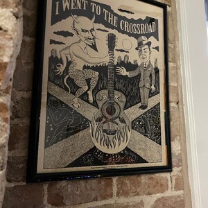Devil at the Crossroads Delta Blues Poster Madame Talbot's