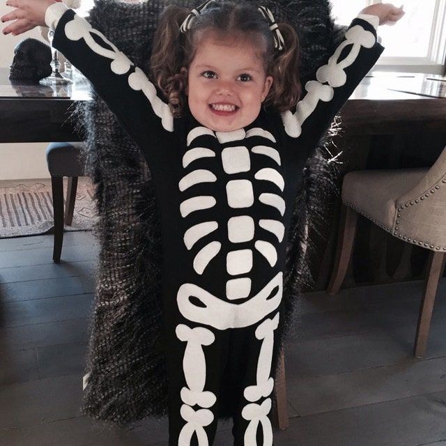 Costume Halloween Enfant Squelette - Combinaison + Capuche, Taille 3-12 Ans, Polyester Doux - Parfait Pour Fêtes Déguisées