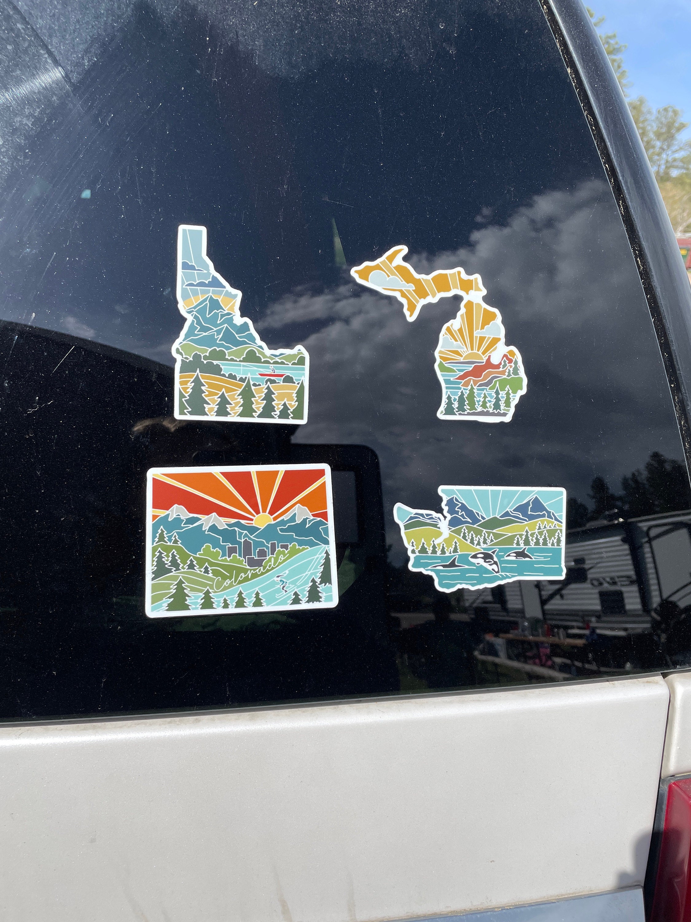 Colorado Durable Sticker | High Quality Bumper Sticker | United States Vinyl Decal | Weatherproof Sticker | Water Bottle Sticker | 4&quot;