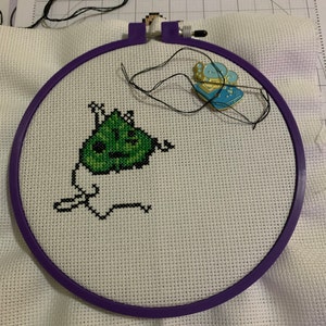 ゼルダのクロスステッチパターン、風のタクトのコログ刺繍パターン