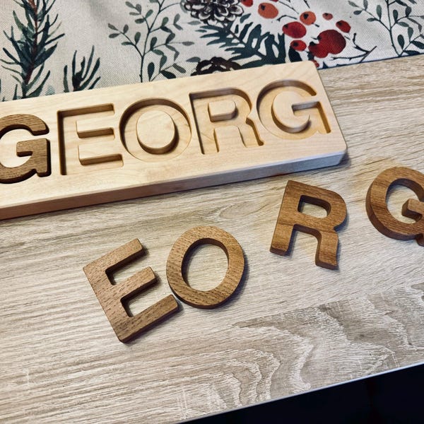 Small Oak Wood Letters Natural Wood Letters Nursery Home Decor Baby ...