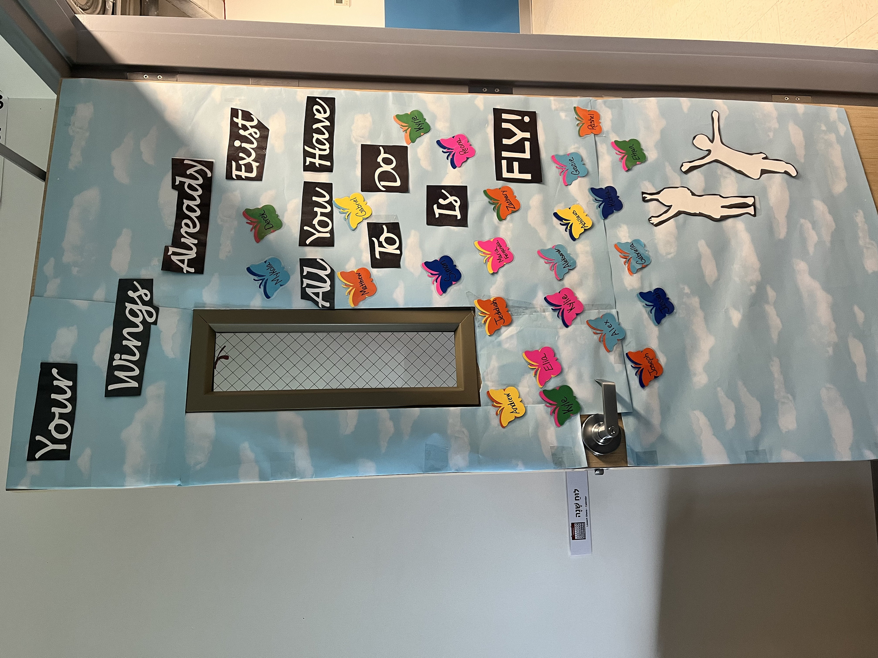 Teachers School Classroom Door Decoration Cutouts DIY Kit "Your Wings" | Back to School Decoration | Classroom Door Decoration