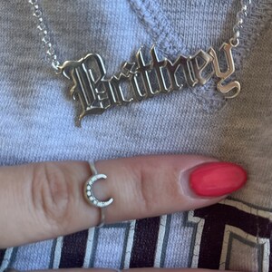 9ct White Gold 'Y' Initial Adjustable Letter Necklace 38/43cm main image 1