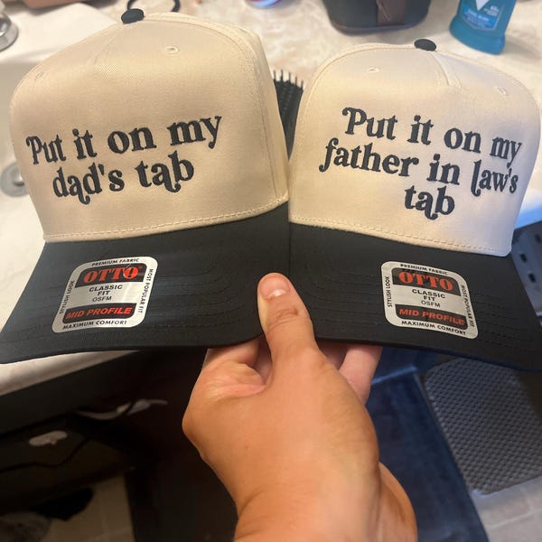Put It on My Husbands Tab Hat | 5 Panel Two Tone Hat | Snapback Trendy ...