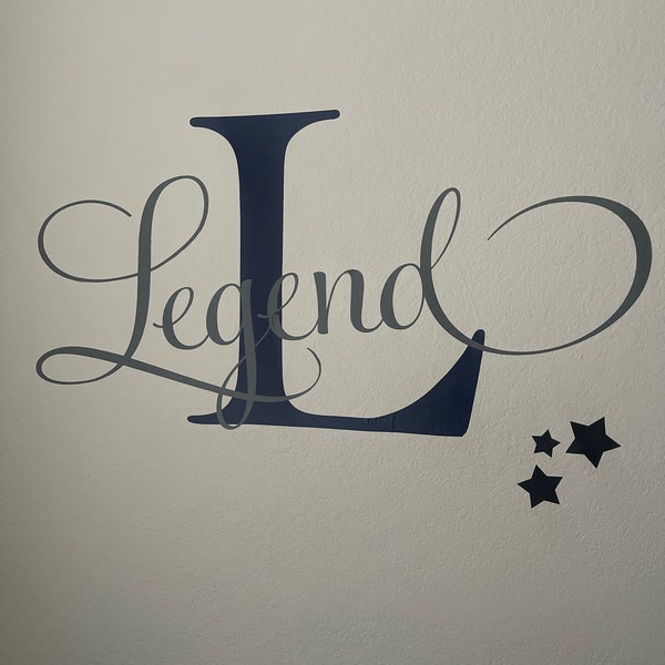 Name Wall Decal Teen Boys Room Decor Baby Boy Nursery Name Decal ...