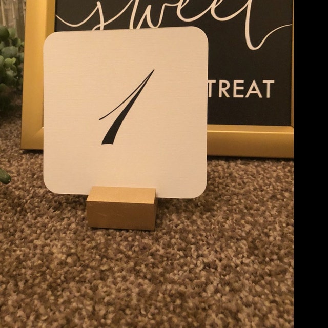 Table Number Holder Rustic Table Number Holder ON SALE Set Etsy