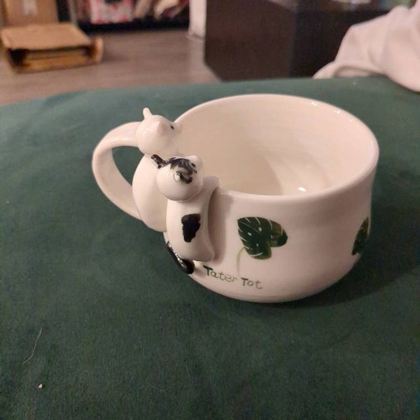 Bow Ceramic Mug Cute Ceramic Mug Handmade Ceramic Mug Girly Pop