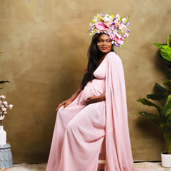 maternity shoot headpiece