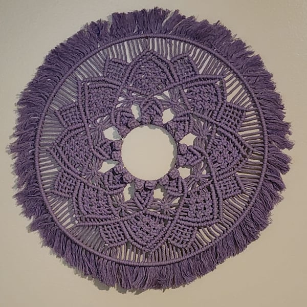 Macrame Pattern for a Two Toned Mandala, PDF File, Intermediate Skill ...
