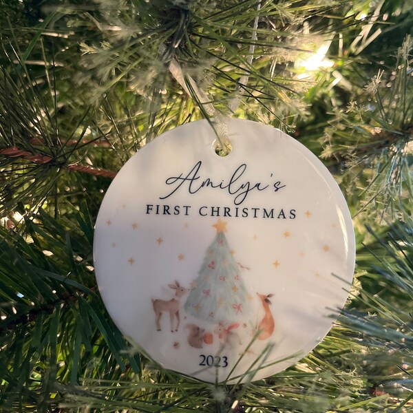 Personalised Baby's First Christmas Decoration | Keepsake Christmas ...