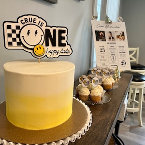 One Happy Dude Cake Topper One Happy Dude Party Decor Etsy Iap 300x300.4196856966 S40z3lw3