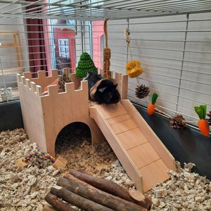 Guinea Pig/small Animal Shelter House Castle Hideout - Etsy
