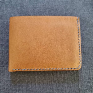 Kangaroo Leather Wallet In Cognac. — Rose Leather Crafting