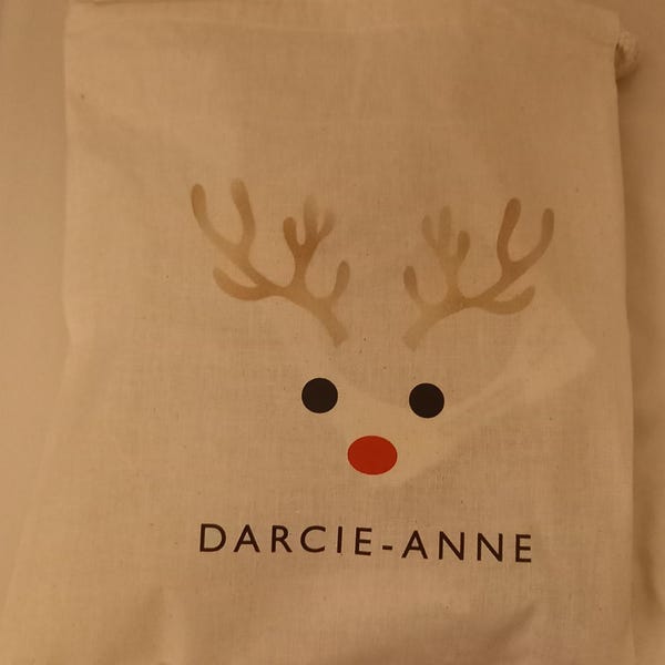 Personalised Christmas Sack | Add Any Name, Select A Design | Custom - View #12
