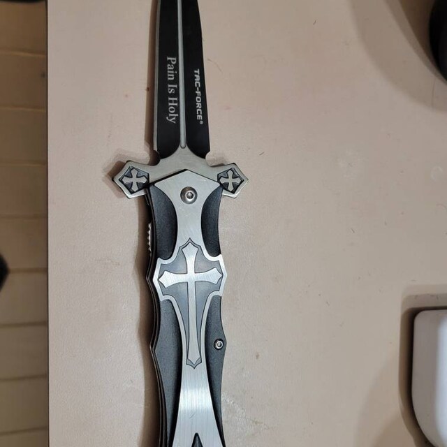 Personalized CELTIC CROSS Pocket Knife With Clip Knives Knife