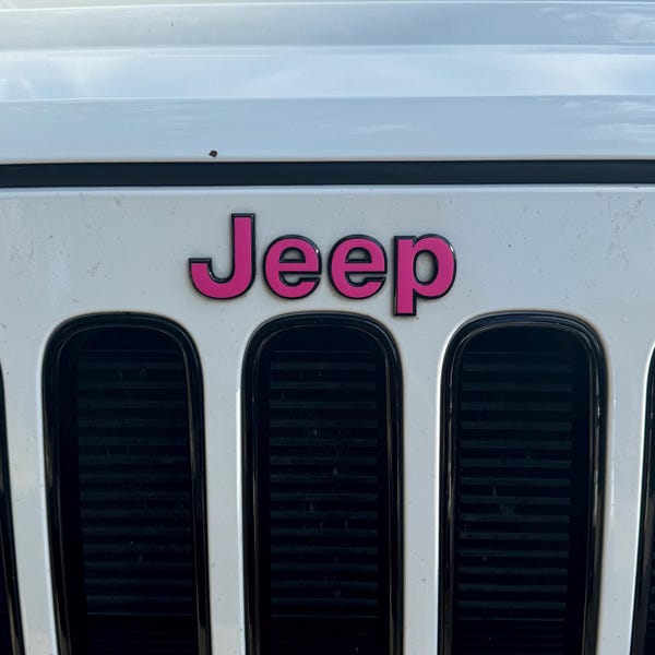 Jeep Custom Color Emblem Sticker Decal, Wrangler JK, TJ, JL, Yj ...