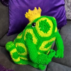 Tomato the Frog Prince African Flower Crochet Pattern - Etsy