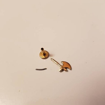 14K Solid Gold Flat Back Earrings Hypoallergenic - Malta