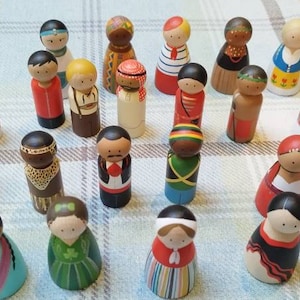 Guys and Girls of the Globe Multicultural Peg Dolls - Learning