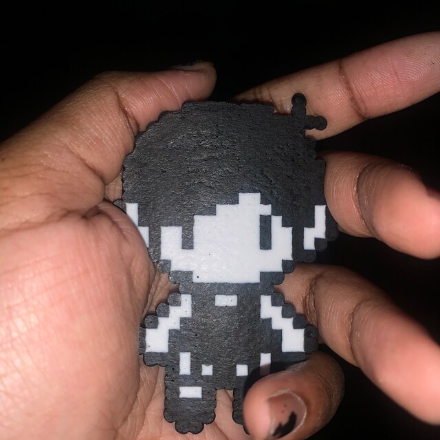 Omori Mari Ghost / Spirit Perler Keychain (or Magnet, Pin, Ornament, Sprite)