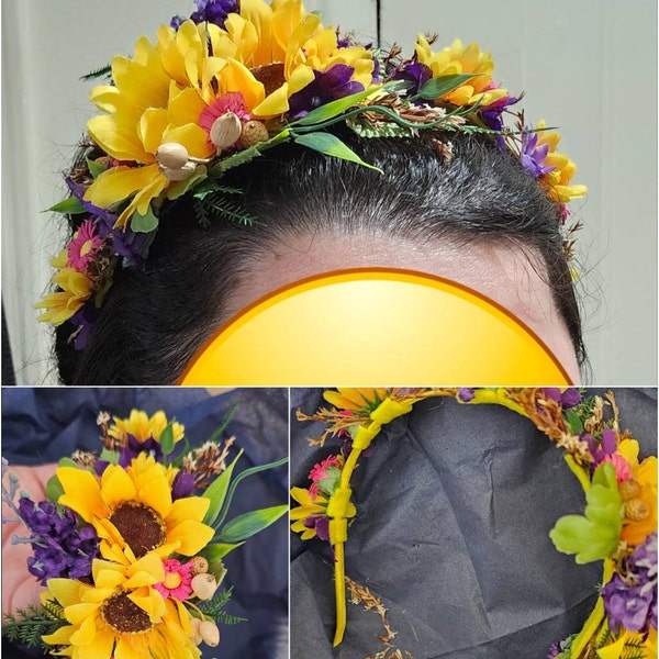Simple White Bridal Flower Crown, Wedding Wreaths Tiaras, White Floral