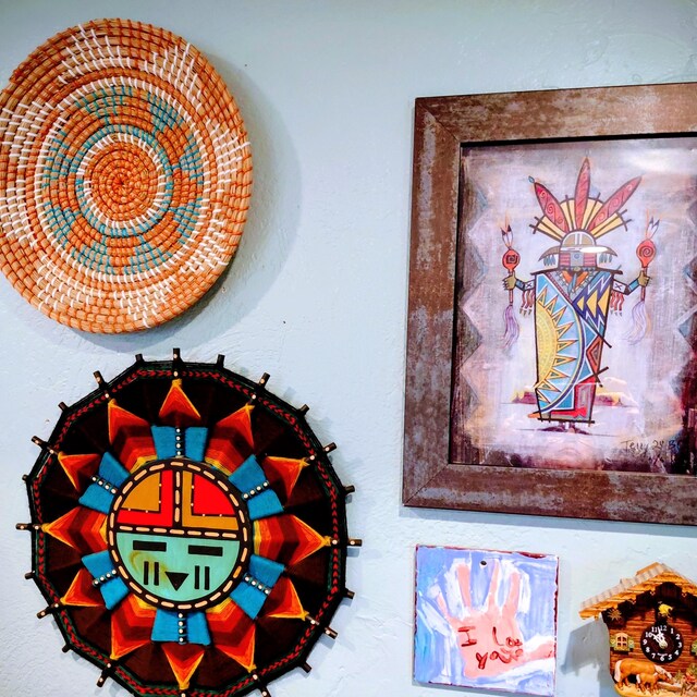 Authentic Native American Indian Art Numbered Series Sun Face