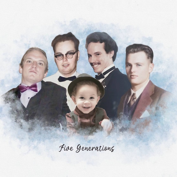 Family Tree Art Print Wall Art Canvas Family Tree Collage Custom ...