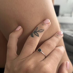 Customer photo from Simona, Raw Black Diamond Ring in Sterling Silver