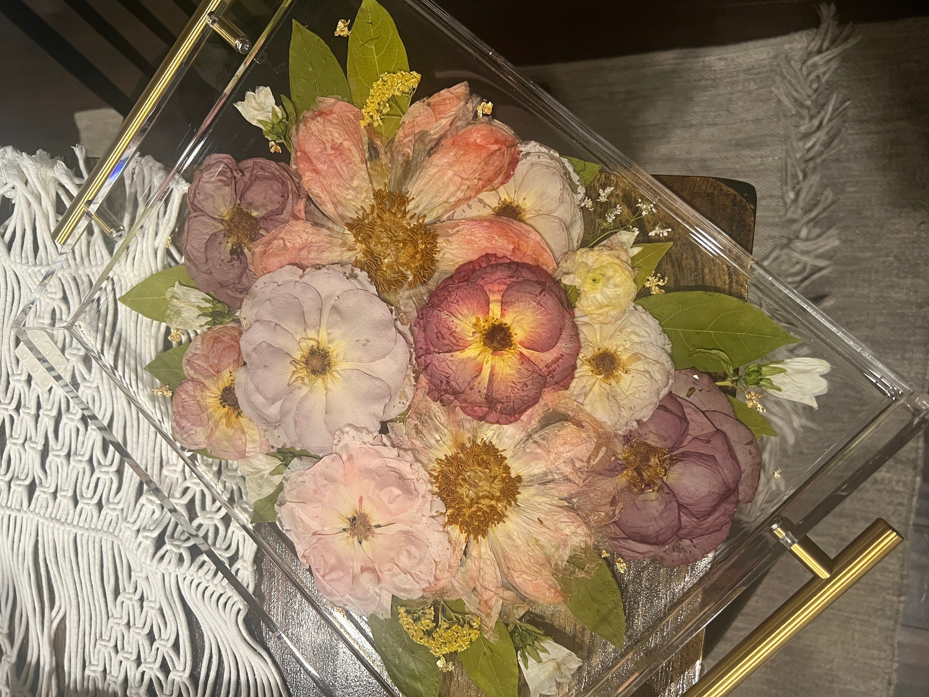 Preserved flowers from Khali's etsy review