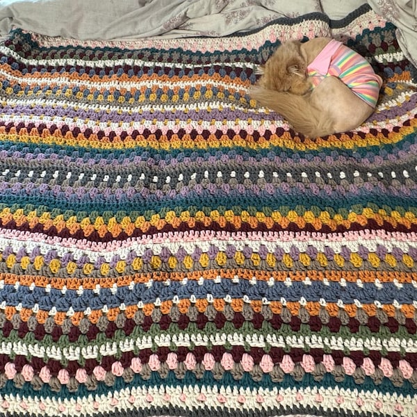 Riverbed Blanket Crochet Pattern | Video Tutorial Included | 14 Sizes ...