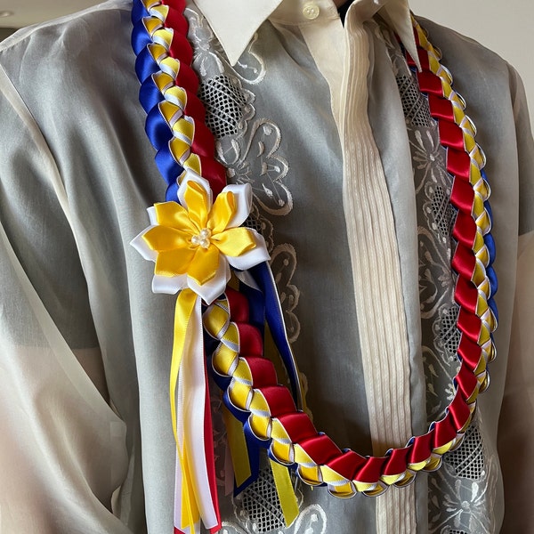 Customizable Graduation Ribbon Lei | Class of 2025 | Seniors ...