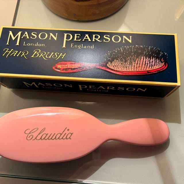 Mason Pearson Child Pocket Hairbrush Pink - Pure Boar Bristle - Etsy