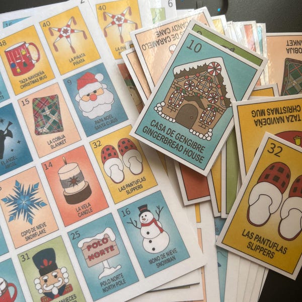 Valentine’s Loteria / Bingo Game. Spanish & English, 40 Tableros Para ...