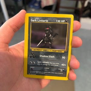 Custom Pokémon Card Ocarina of Time Linkario (link Lucario) Zelda