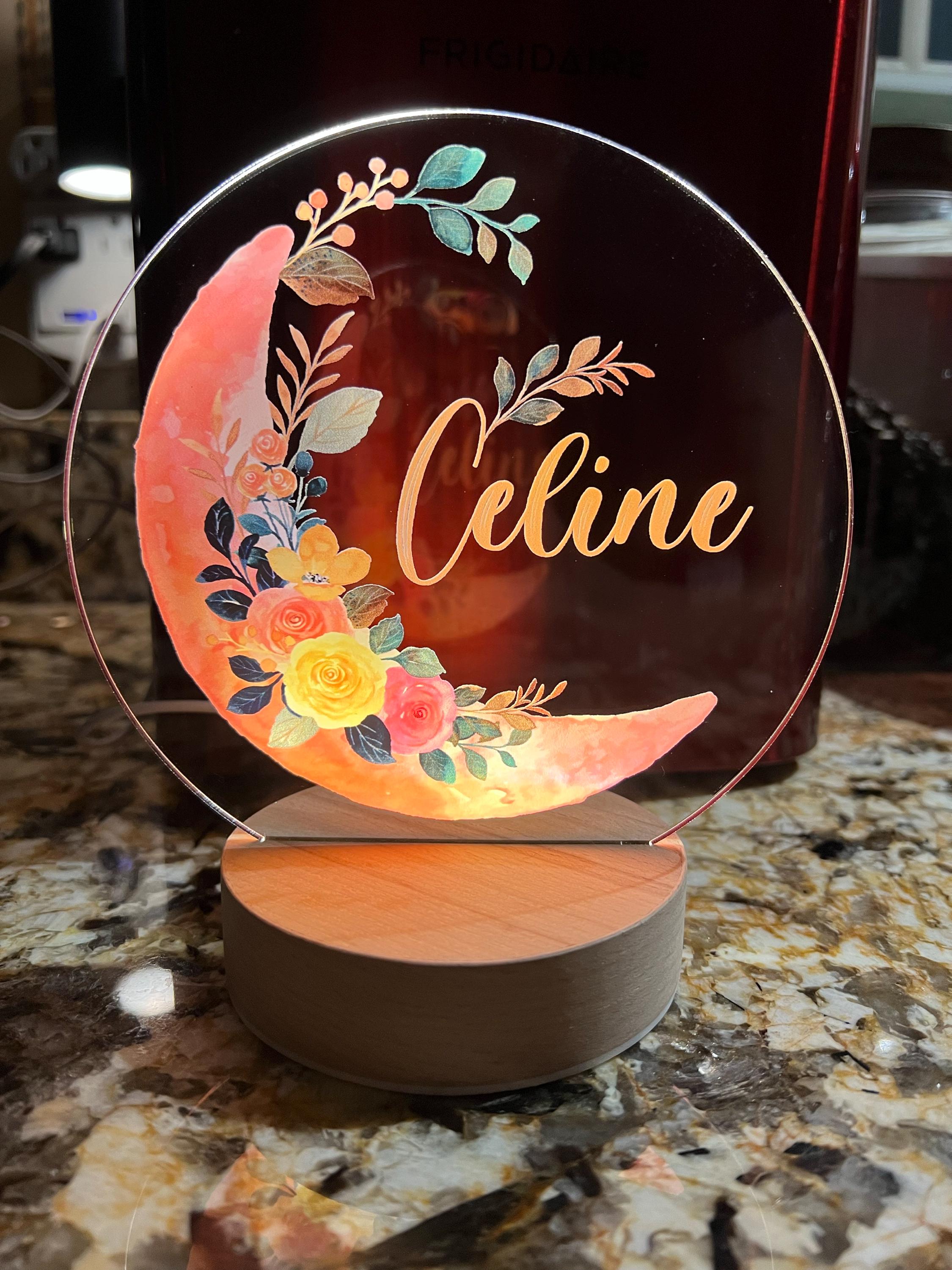 Baby Girl Gift, Personalized Night Light for Kids, Custom Night Light, Infant Gift, Personalized Lamp, Name Night Light