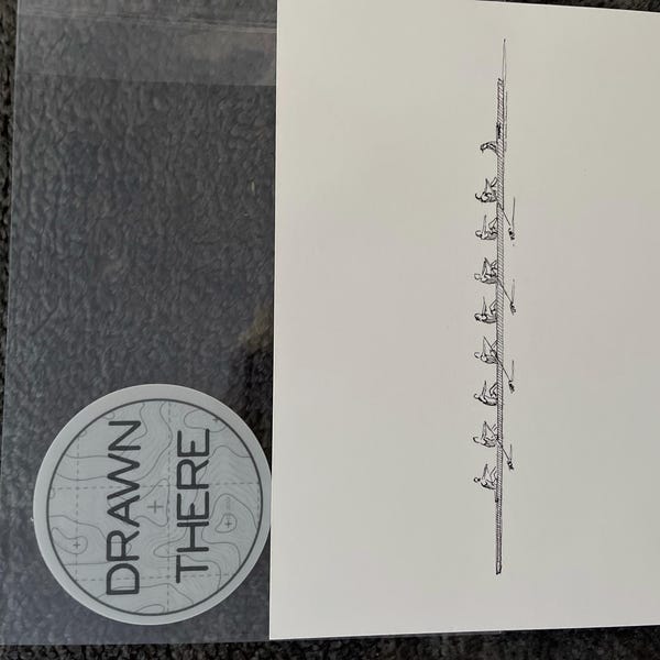 SUNFLOWER AND BEES Ink and Watercolor Painting, Drawing, Nature Art