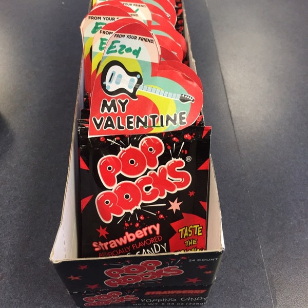 INSTANT DOWNLOAD Pop Rocks Valentine Treat Topper Card My Valentine ...