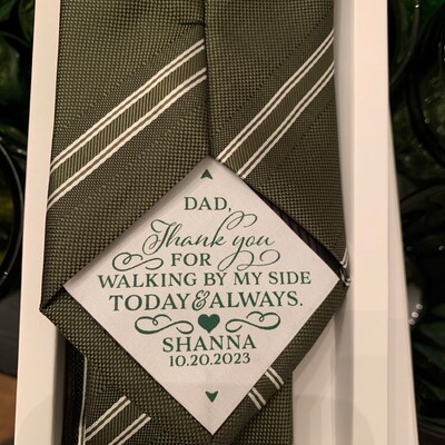 Tie Patch for Dad Father of the Bride Gift Thank You for - Etsy