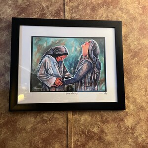 喜びのジャンプ - マリアとエリザベスの訪問 16x20 マット加工 - Etsy 日本