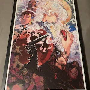 ベルセルク ストーリーポスタープリント：グリフィス、ガッツ