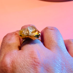 Customer photo from Diana, New Statement Raw Citrine Ring