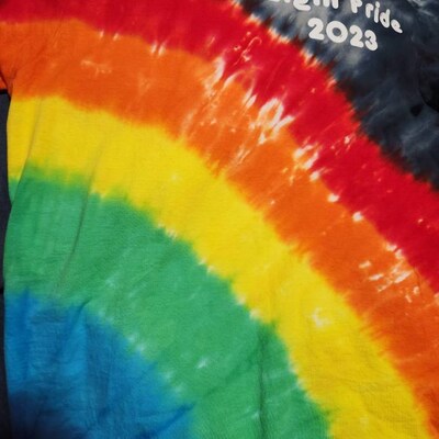 mardi gras tie dye shirt