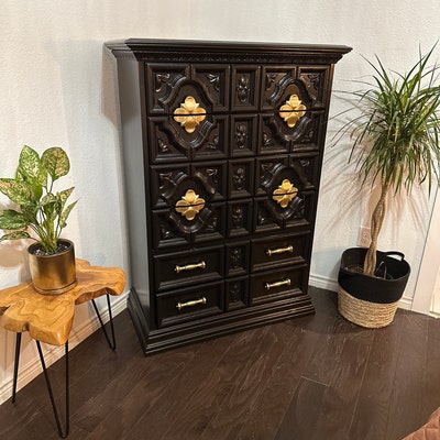 SOLD Dresser Console Ornate Mushroom Color Beige - Etsy