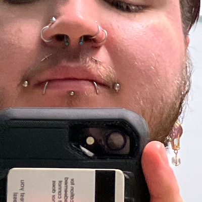 ARCTIC BLUE Triple Stack Fan Hinged Segment Ring Clicker - Etsy